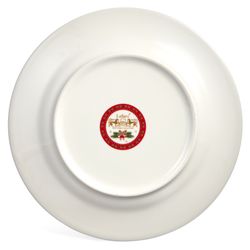 ТАРЕЛКА ОБЕДЕННАЯ LEFARD "ЧАСЫ" 20,5 СМ КРАСНАЯ (КОР=18ШТ.)