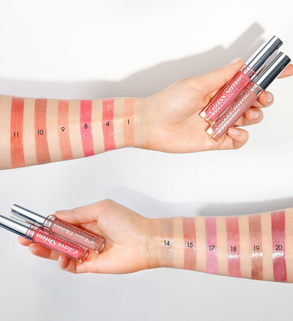 Lux Visage БЛЕСК для губ Glass Shine тон 14 БЕЖЕВЫЙ С ПЕРЛАМУТРОМ 3 мл