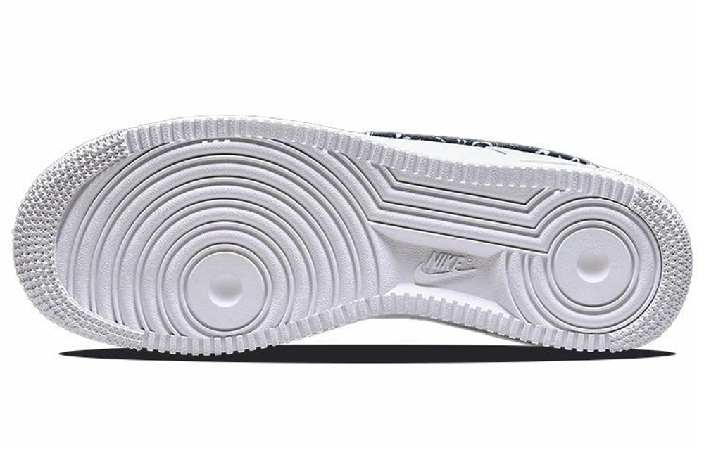 Кроссовки Nike Air Force 1 Low 07 Essential "Black Paisley" (Женская размерная сетка)