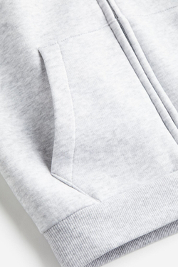 H&M Толстовка на молнии, светло-серый