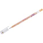 Набор гелевых ручек Crown "Glitter Metal Jell" 6шт., 06цв., 1,0мм, с блестками, ПВХ уп., европодвес