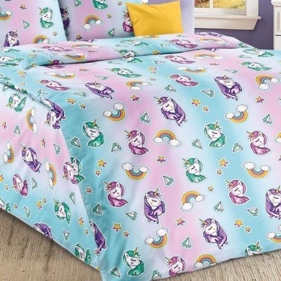 Полуторный комплект детского постельного белья Млечный путь поплин