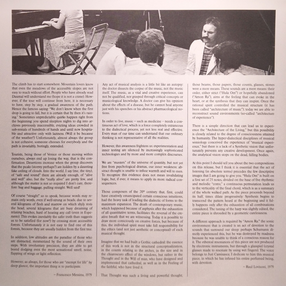 Raul Lovisoni, Francesco Messina / Prati Bagnati Del Monte Analogo (LP)