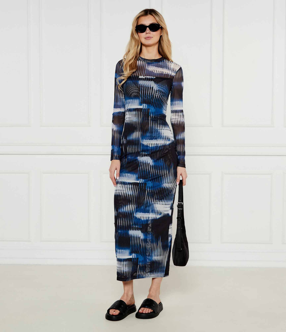 Платье KLJ Aop Karl Lagerfeld Jeans - темно-синий(A1W13013)