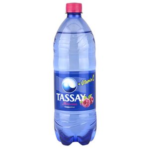 Вода питьевая Tassay со вкусом малины газированная 1 л/бут 6 бут/упак