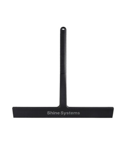 Shine Systems Ракель черный силиконовый в форме бкувы Т36см,нержавеющая сталь внутри