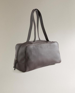 ZARA HOME МИНИ-СУМКА ТОУТ, КОРИЧНЕВЫЙ