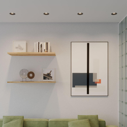 359887 WIR NT26 000 черный Светильник встраиваемый с переключателем цв. температуры IP20 LED 10W 100-265V 3000К/4000К/6000К ECLAT