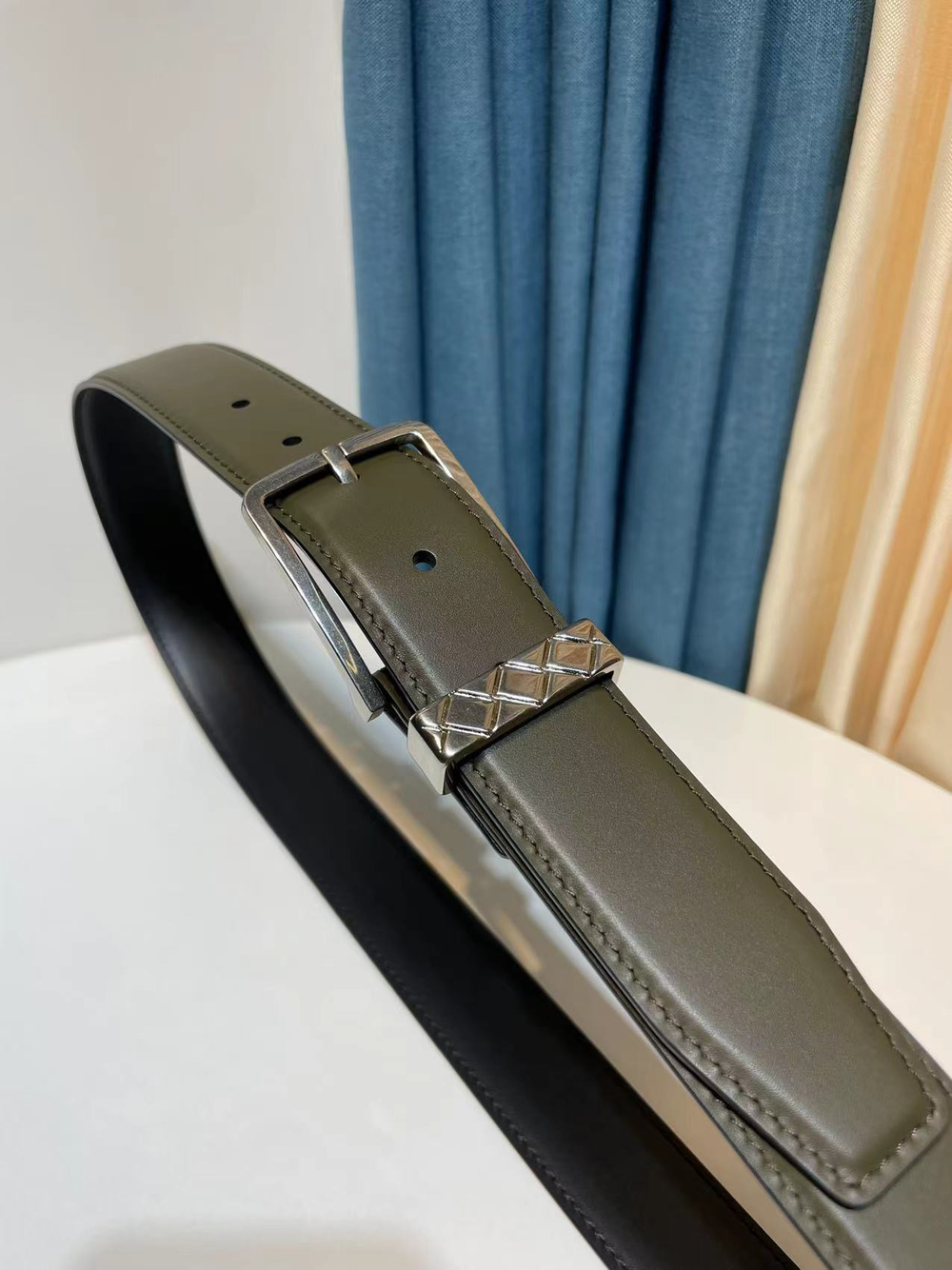 Ремень из мягкой итальянской телячьей кожи