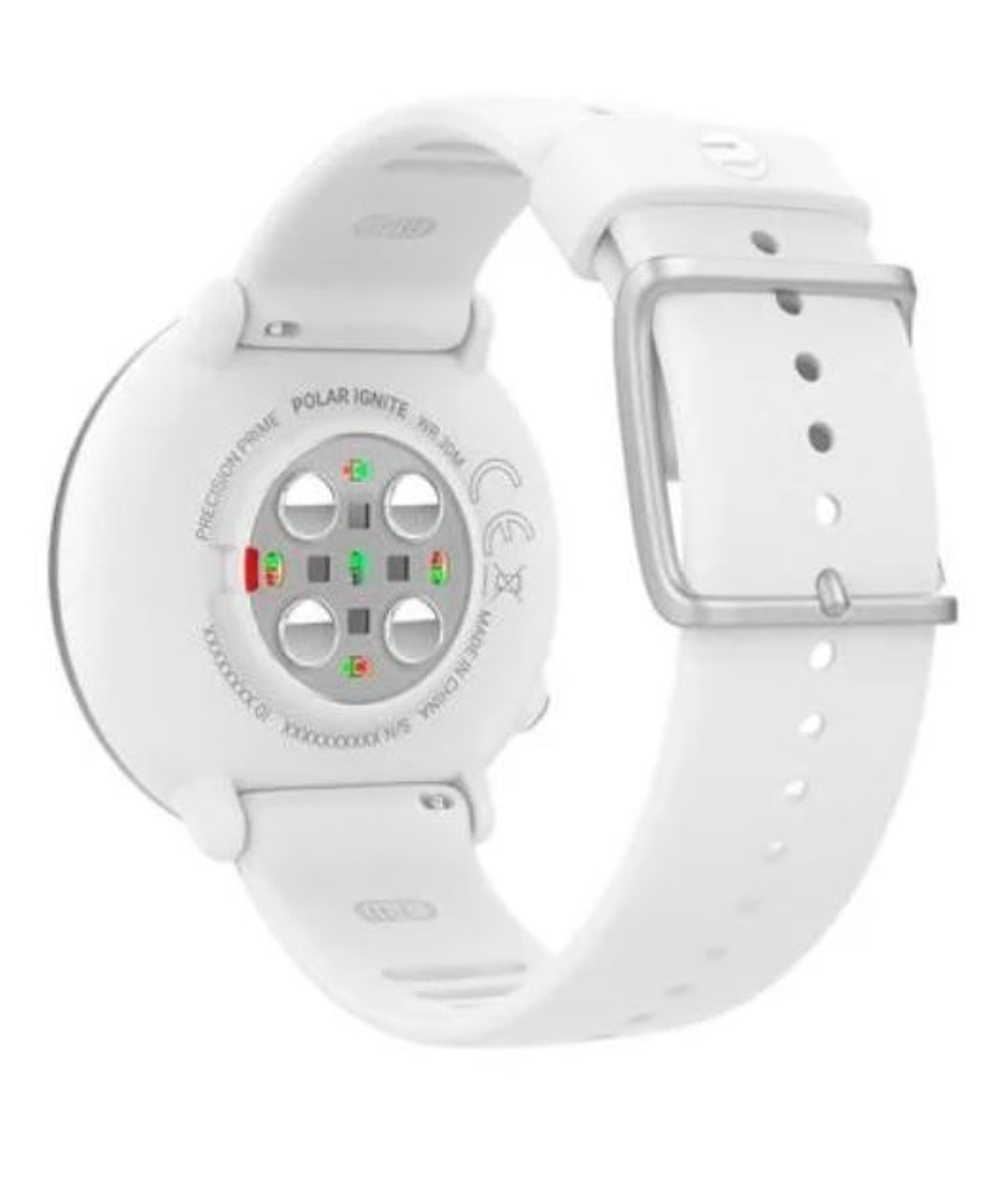 Мультиспортивные часы пульсометры Polar Ignite White-Silver M-L