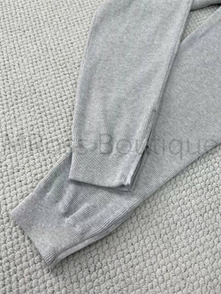 Мужской светло-серый спортивный костюм Brunello Cucinelli