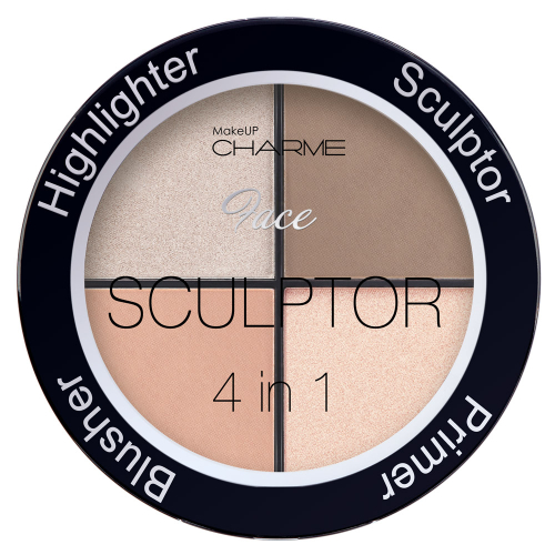 "Charme" Скульптор для лица 4 в 1 тон 401 (тёплый абрикосовый)