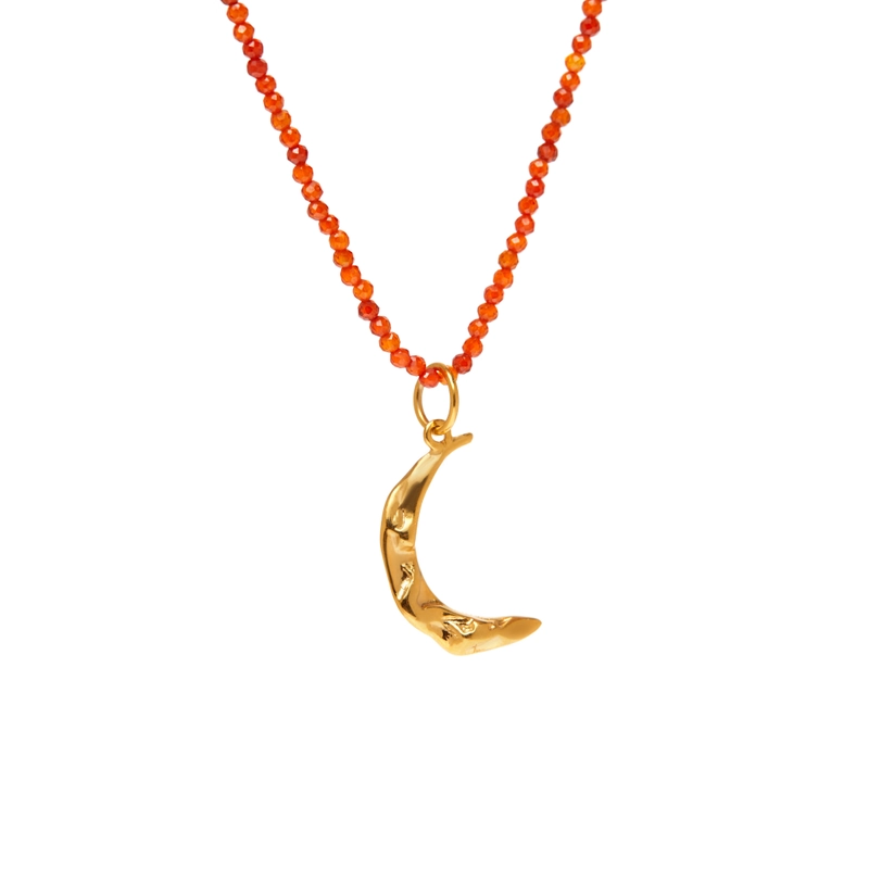 Колье Луна Мельес – Апероль, Сердолик