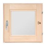 Форточка для бани и сауны Банные штучки, двойное стекло, 50 х 50 см, липа, 271226