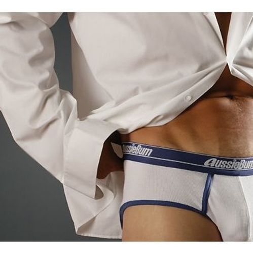 Мужские трусы брифы белые Aussiebum Patriot Brief White