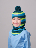 Шлем весенний/осенний вязаный (Лагуна) ЧИП