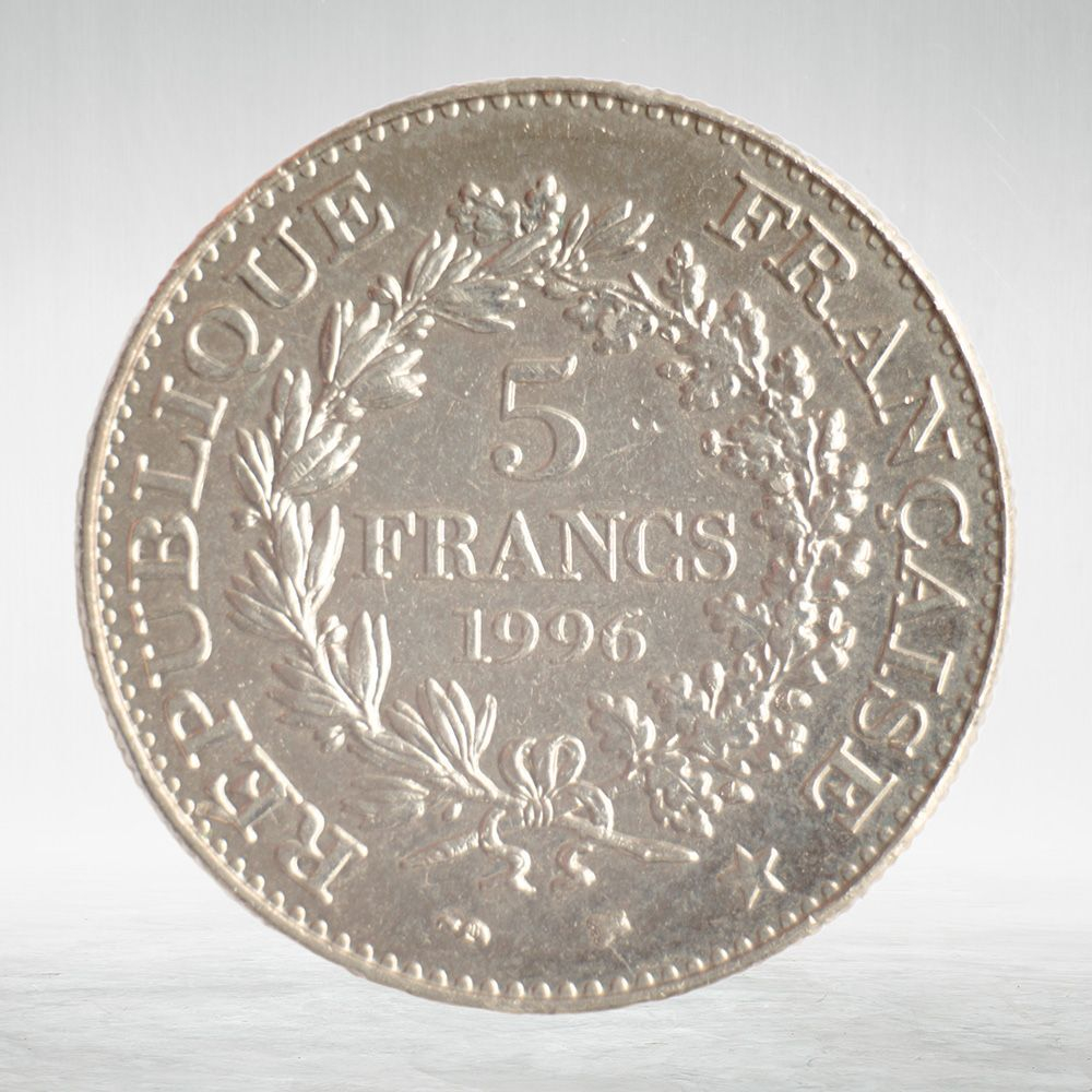 France, 5 Francs 1992 - 200th Anniversary of the French Franc - Decimal System, VF