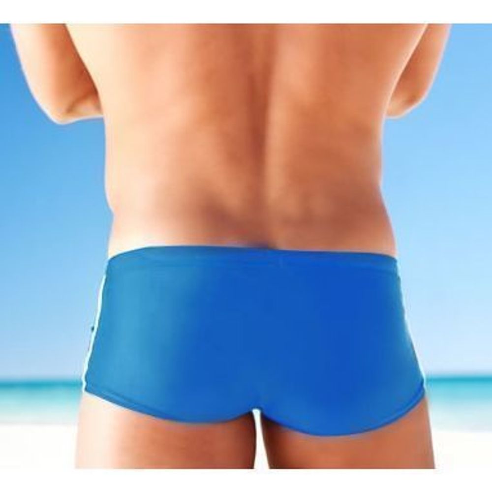 Мужские плавки хипсы голубые Aussiebum Varsity Hip Blue