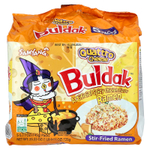 Buldak, Buldak ™, жареный рамен, острый цыпленок, сыр Quattro, 5 упаковок по 145 г (5,11 унции)