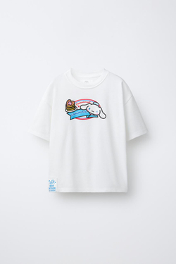ZARA ФУТБОЛКА CINNAMOROLL © SANRIO, БЕЛЫЙ