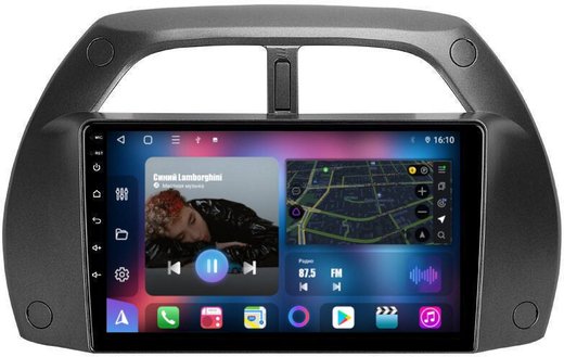 Магнитола для Toyota RAV4 2 2000-2003 - FarCar 3064M монитор 9" QLED на Android 13, 8 ядер (TS18), CarPlay, 4G SIM-слот