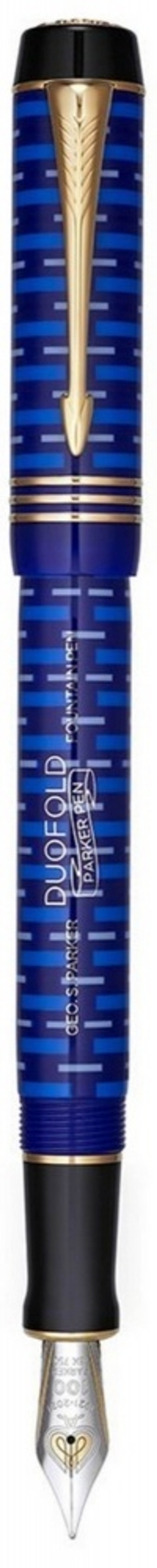 Перьевая ручка LAPIS LAZULI DUOFOLD 100TH, перо: F, цвет чернил: black, в подарочной упаковке.