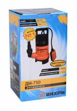 Поверхностный насос дренажный насос ВИХРЬ ДН-750 (750 Вт) черный