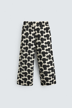 ZARA X DISNEY ПИЖАМА С ПРИНТОМ МИККИ МАУСА, ЧЕРНЫЙ/ЭКРЮ