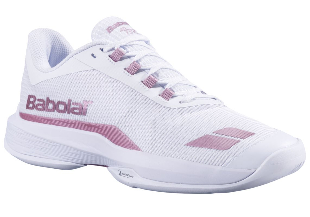 Женские теннисные кроссовки Babolat Jet Tere 2 All Court - white/gold pink