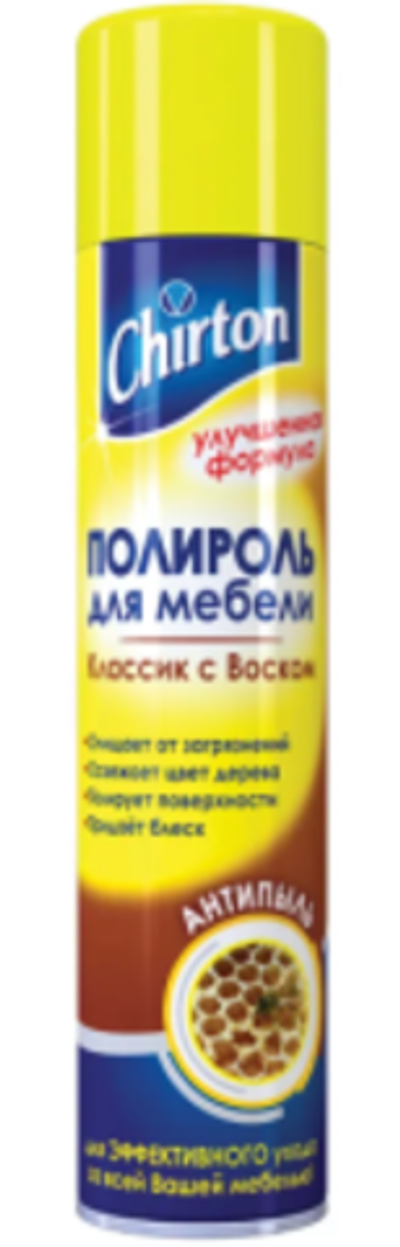 Полироль для мебели Chirton Антипыль Классик с воском 300 мл.