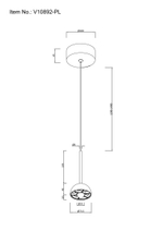 Светильник подвесной светодиодный Moderli V10892-PL Fiona