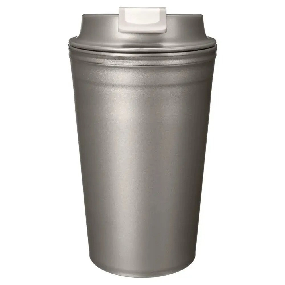 Термостакан с клапаном, 350мл, металлик бежевый