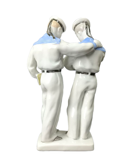 Фарфоровая статуэтка "Нахимовцы" (моряки) ЛФЗ