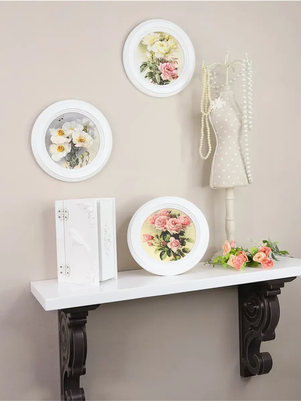 Полка настенная навесная 60 см