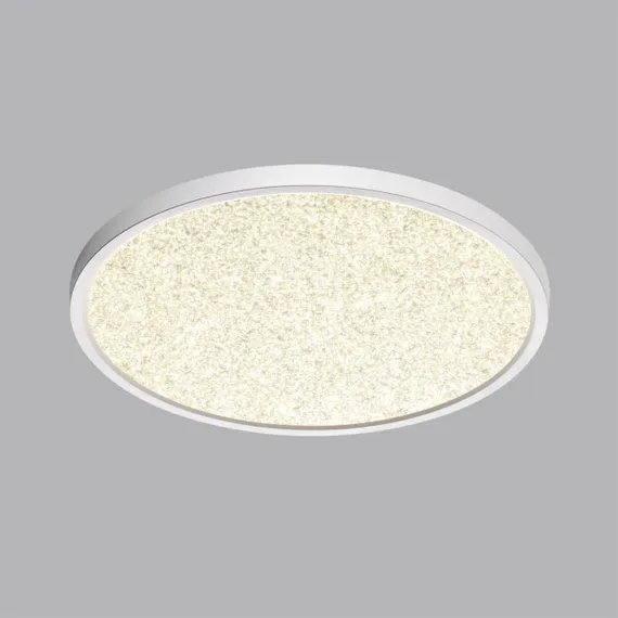 7661/32L MITRA LED SN 090 Светильник пластик/белый LED 32Вт 3000/4000K D400 IP40 OMEGA WHITE