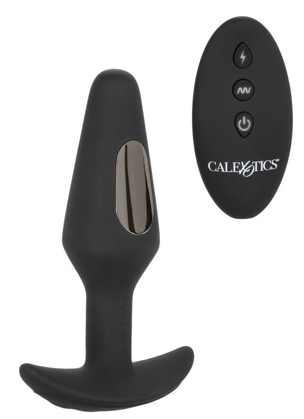 Черная анальная пробка с электростимуляцией Volt Electro-Fury - 12,75 см.