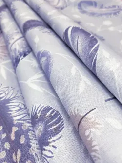 Наволочка 1шт перкаль Сказка "Перышко" 40x60 см на молнии