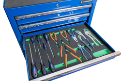 Тележка инстр. СИН на колесах 5 ящ. с инструментом 232 предмета Станкоимпорт BTD-271051CIS blu 232