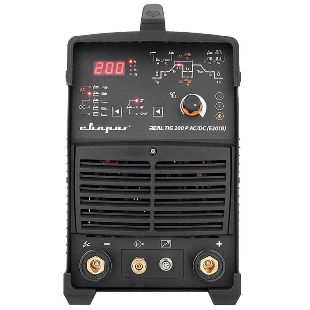 Инвертор сварочный TIG 200 P AC/DC "REAL" (E201B) Black (маска+педаль+перчатки)