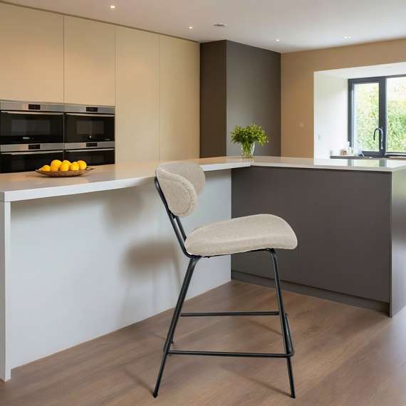 Полубарный стул Pedigree 65 см бежевое букле