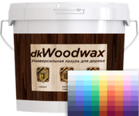 Профессиональная тонирующая пропитка с воском и антисептиком dkWoodwax цветная