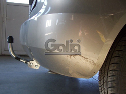 Фаркоп оцинкованный Galia S081A для Skoda Fabia хетчбек 2000-2007, 2007-2014(паспорт и сертификат в комплекте)(без электрики)
