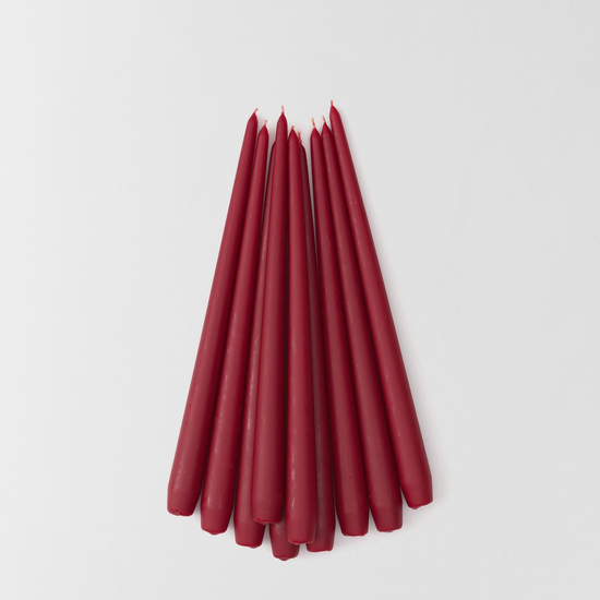 Свеча конусная, 30 см, цвет Винный