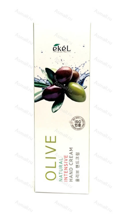 Интенсивный крем для рук с Оливой Olive Natural Intensive Hand Cream, EKEL,  100 мл.