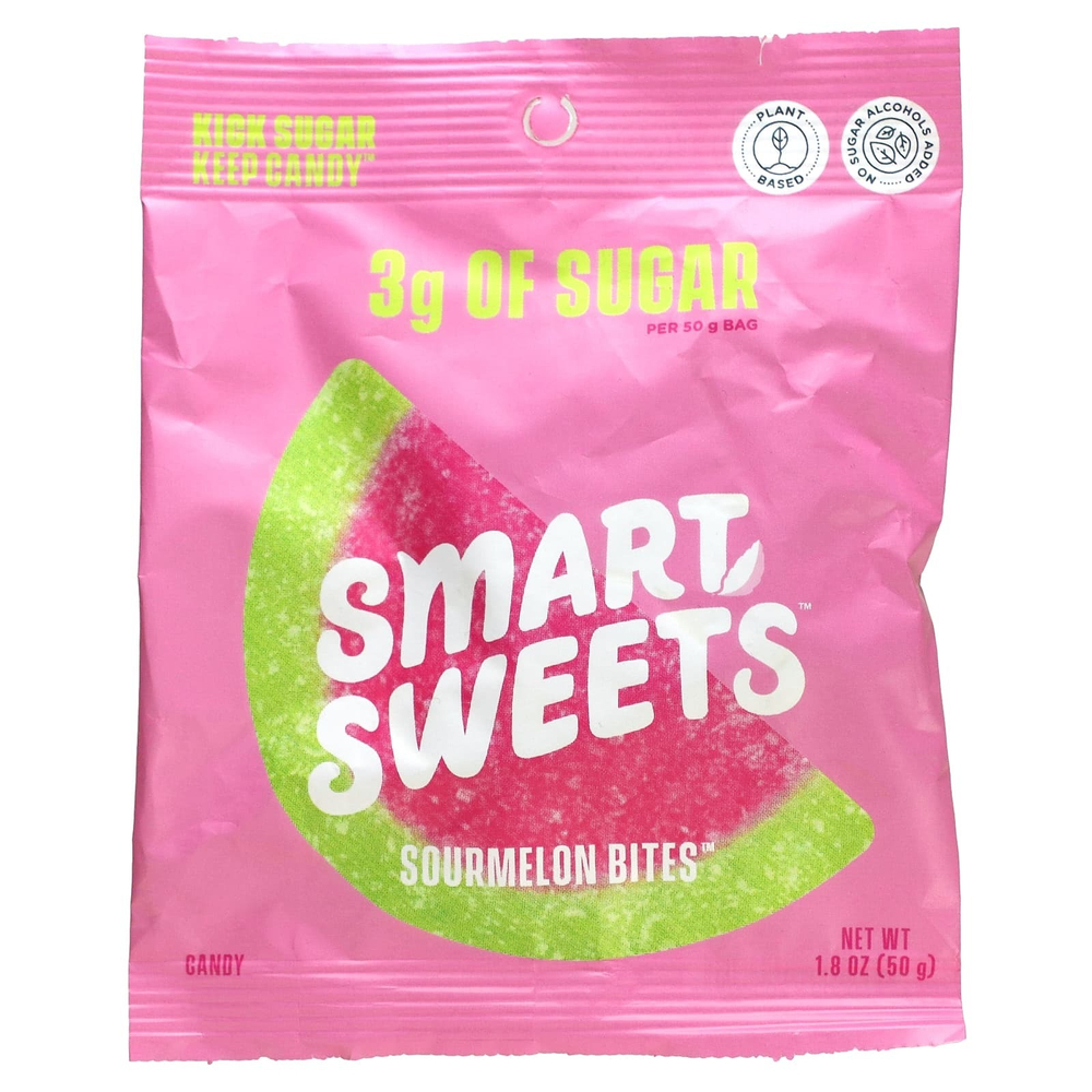 SmartSweets, Sourmelon Bites™, арбуз, 50 г (1,8 унции)