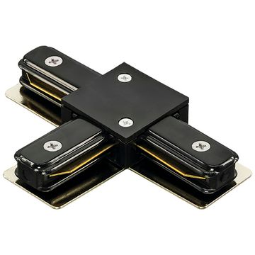 Коннектор Т-образный для однофазного шинопровода 502137 черный Barra Lightstar