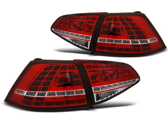 Фонари задние LED SPORT RED WHITE SEQ для VW GOLF 7 13-17