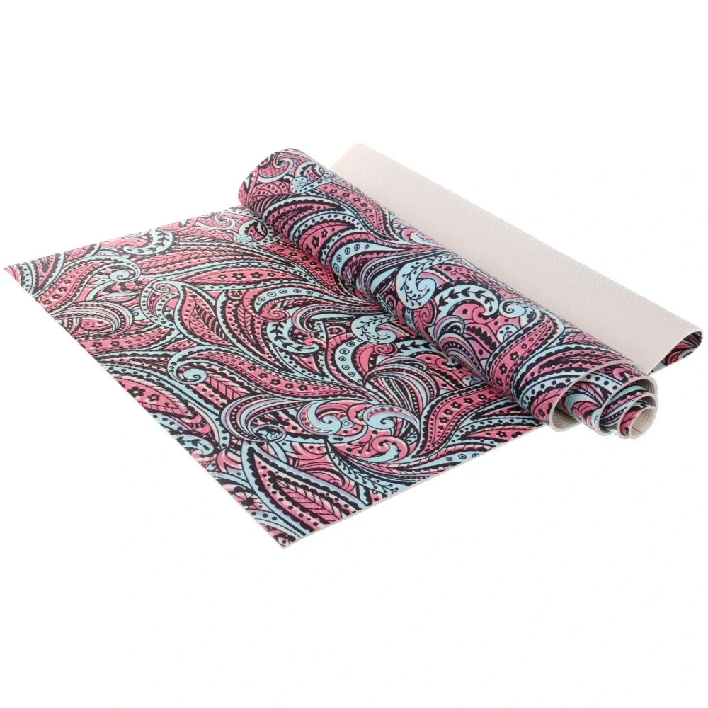 Коврик для йоги 6 мм 173х61 см «Свежесть ветра» PVC, микс принтов