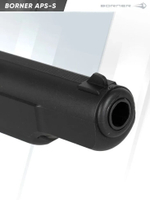 Пистолет пневматический Borner APS-S (Стечкин) Black, кал. 4,5 мм (пластик)
