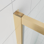 Душевая дверь Veconi Ottimo P20 G, 1100x1900, золото брашинг, стекло матовое